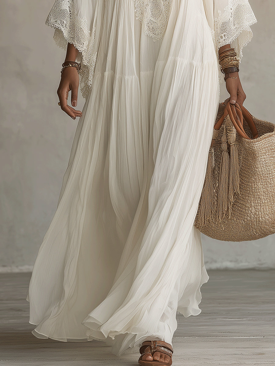 Anna | Robe Perle Blanche