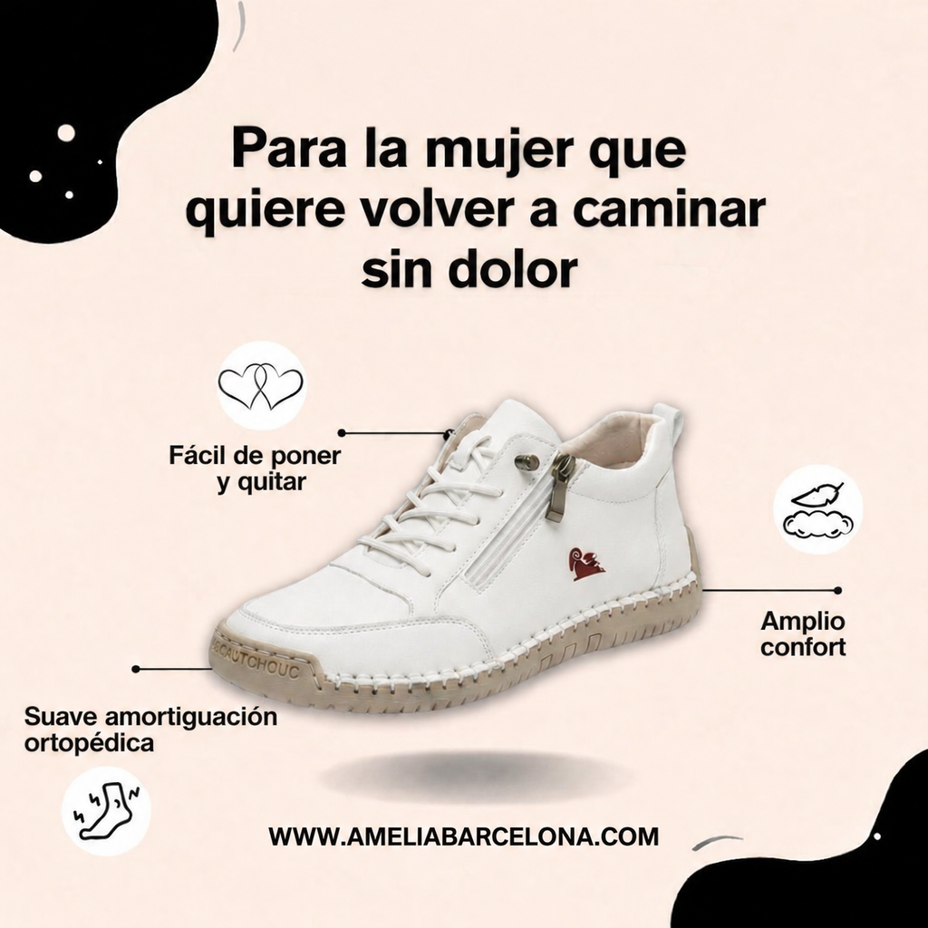 Mila™ – Baskets orthopédiques confortables + fermeture éclair