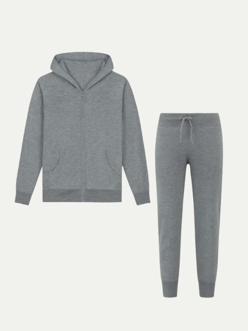 Ensemble Signature gris à capuche