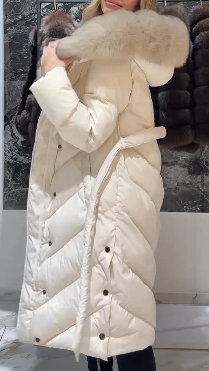 AURELIA™ | MANTEAU LONG À FOURRURE