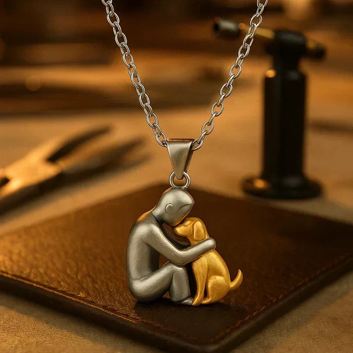 Pendentif « Amitié éternelle » – Symbole de l’amour entre une femme et son chien