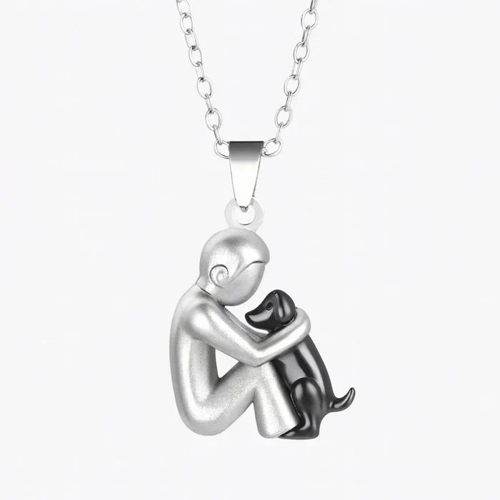 Pendentif « Amitié éternelle » – Symbole de l’amour entre une femme et son chien