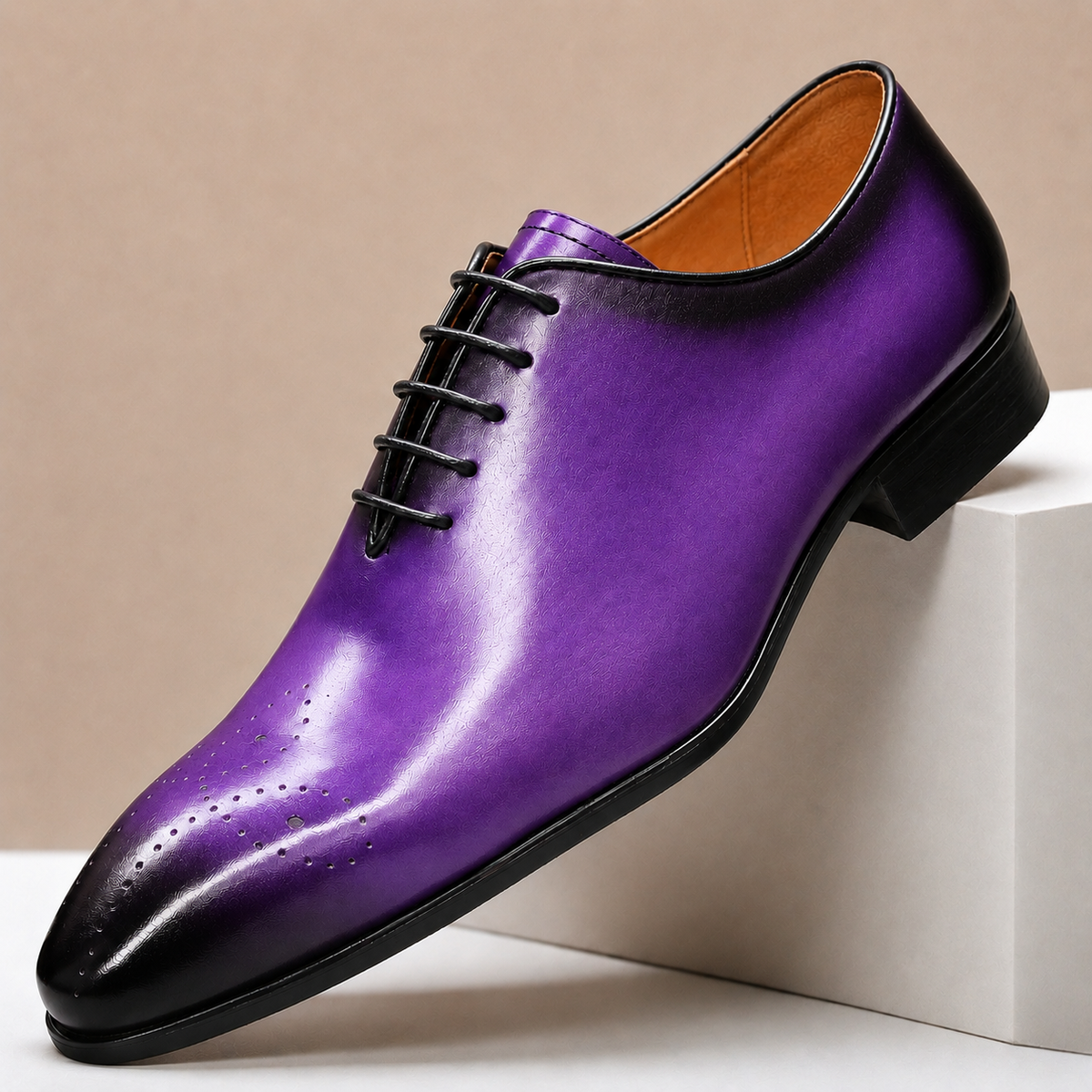 Chaussures Habillées Alessio en Cuir Pleine Fleur
