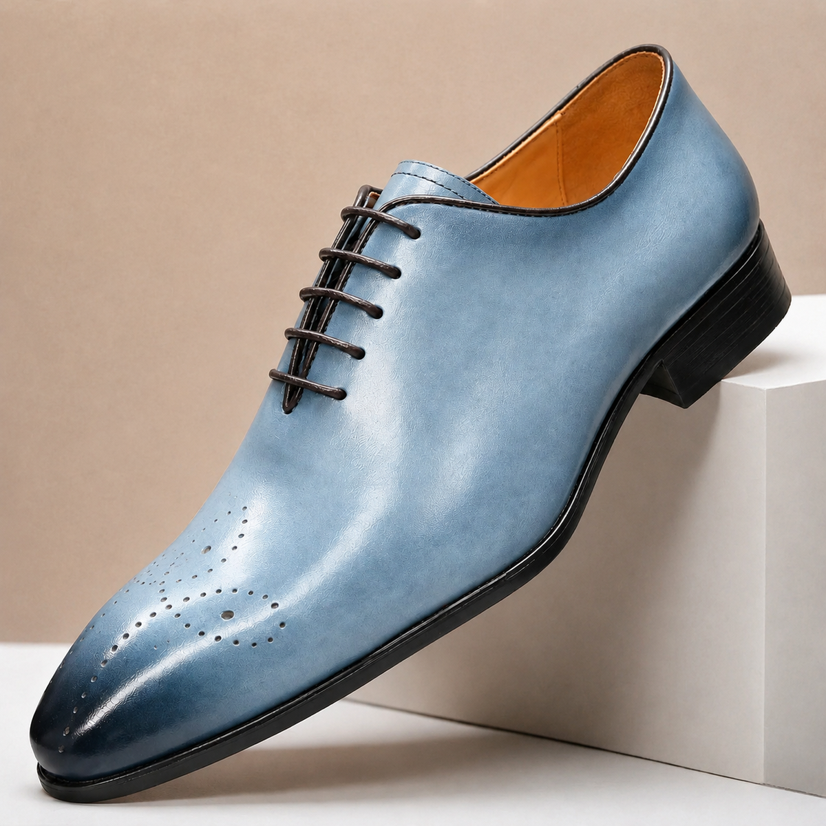 Chaussures Habillées Alessio en Cuir Pleine Fleur