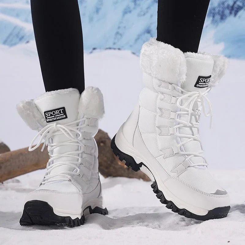Boots For Women | Snow Lace-Up Faux Fur