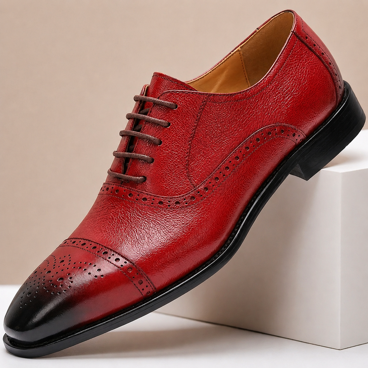 Chaussures Habillées Bravento en Cuir Pleine Fleur