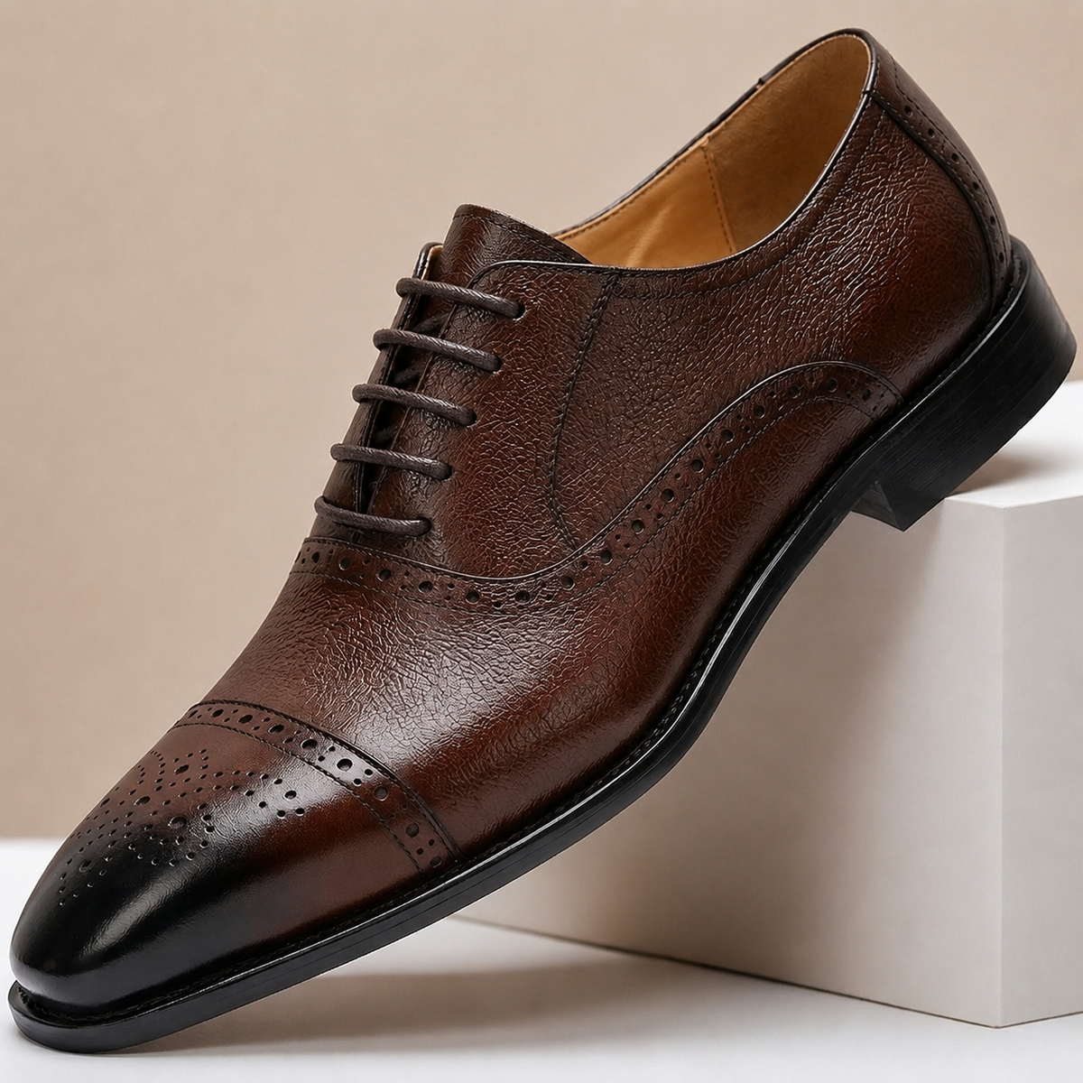 Chaussures Habillées Bravento en Cuir Pleine Fleur