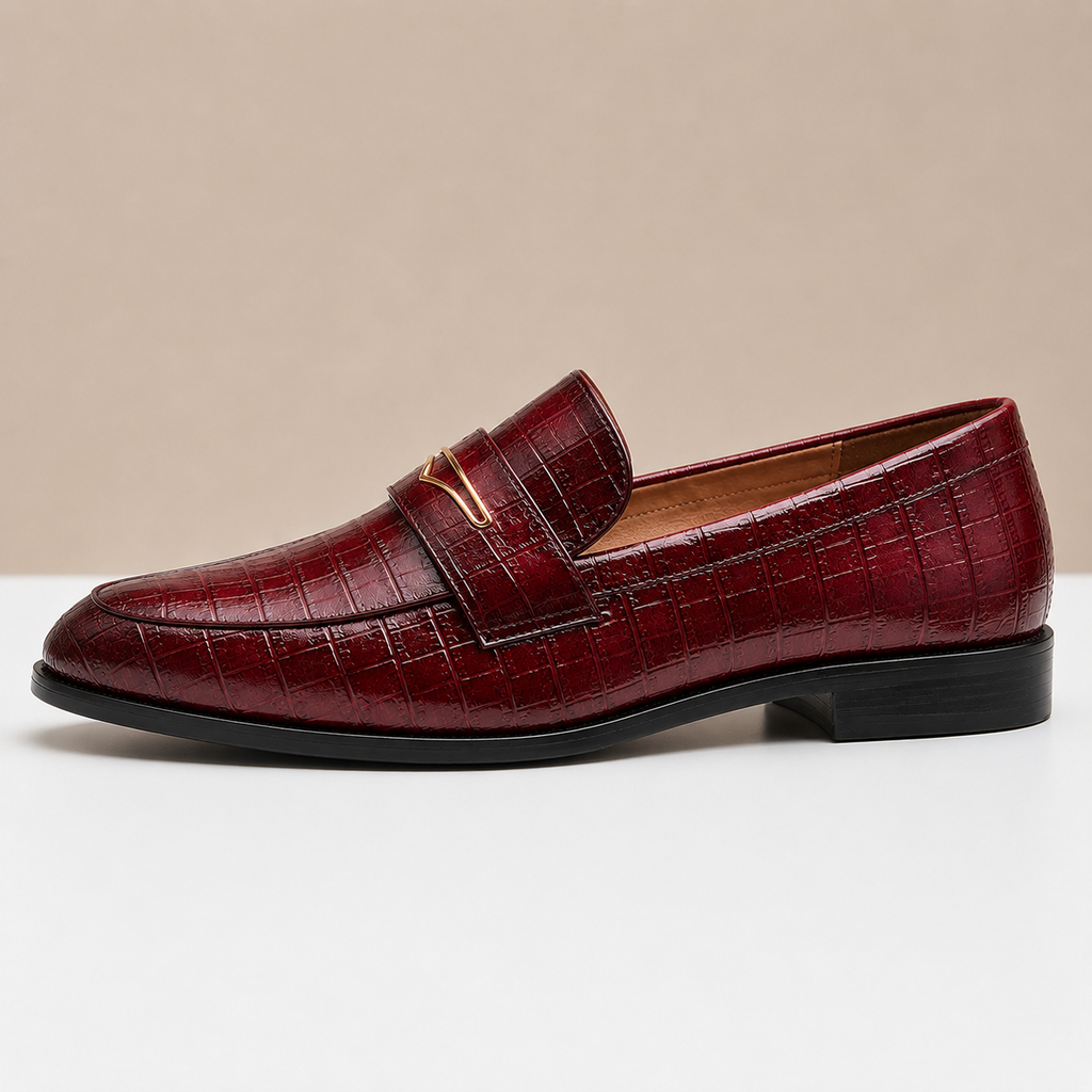 Mocassins Vincetto en Cuir Texturé