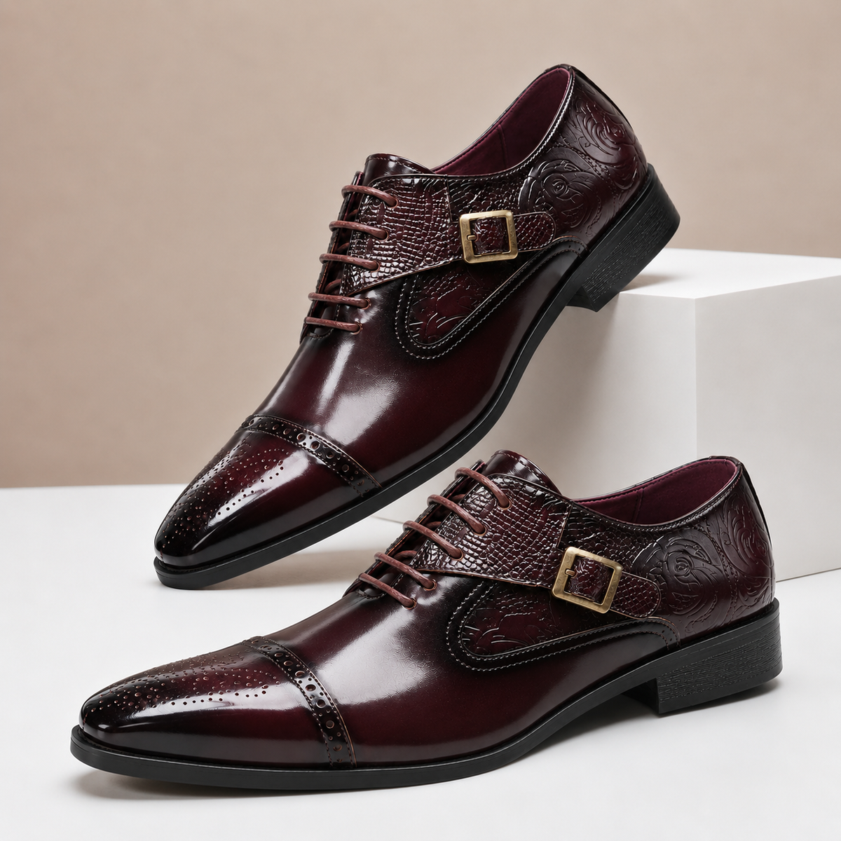 Chaussures Habillées Valerio en Cuir Véritable