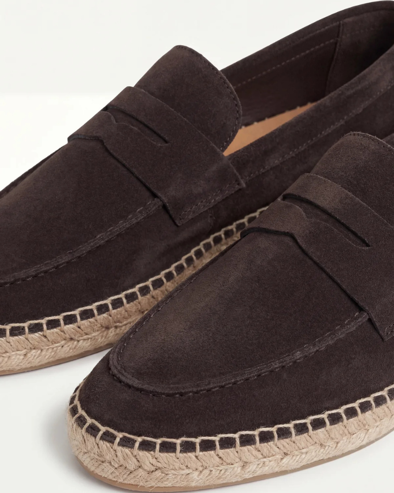 Espadrilles Riviera en Daim – Café