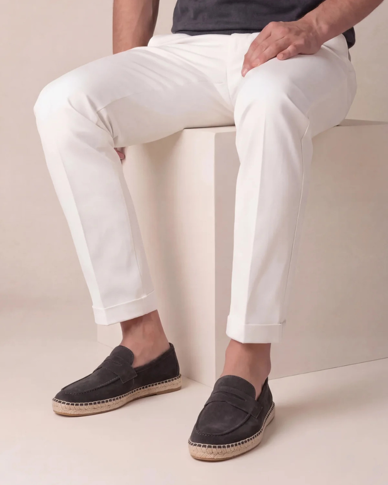 Espadrilles Riviera en Daim – Café