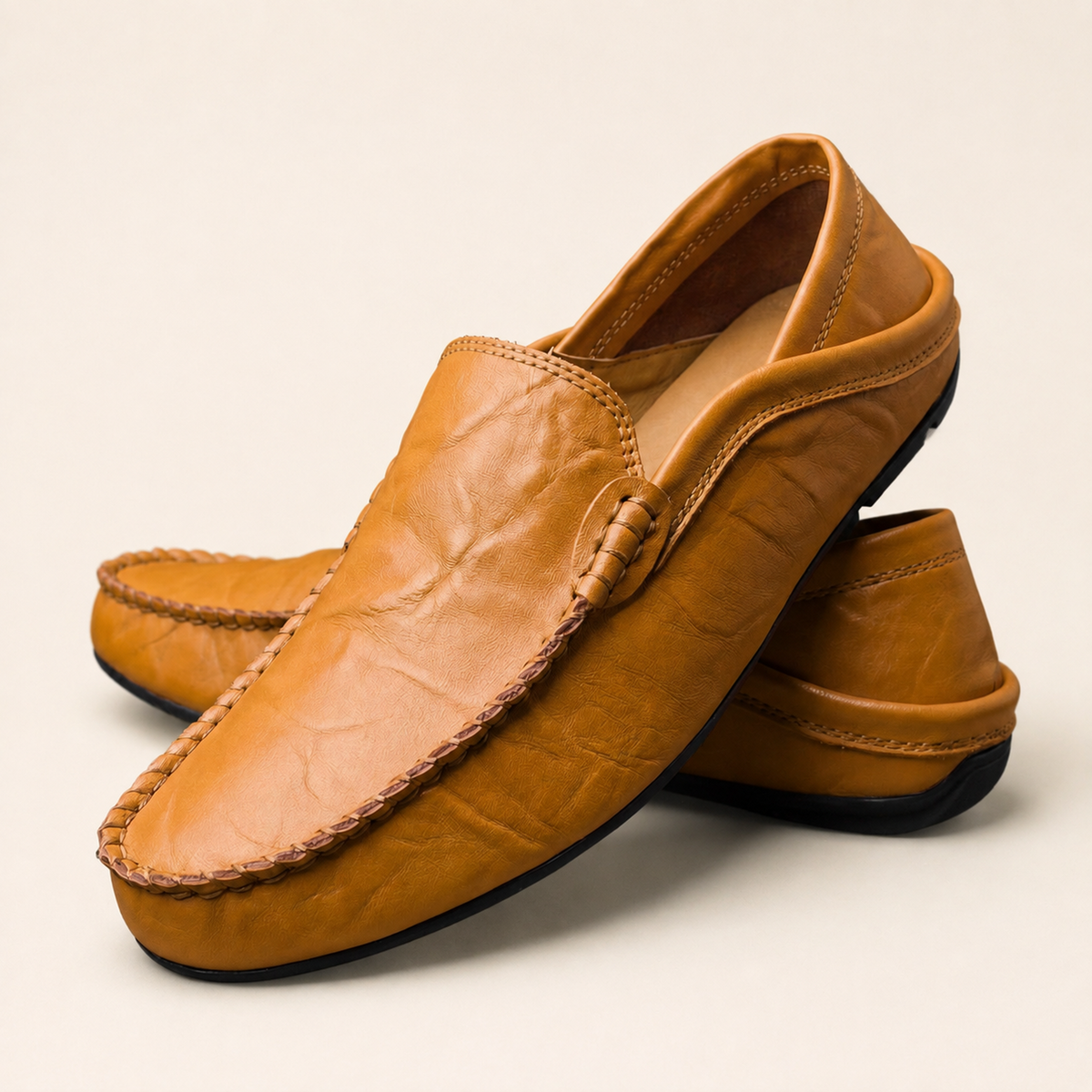 Florence | Mocassins en Cuir – Noir
