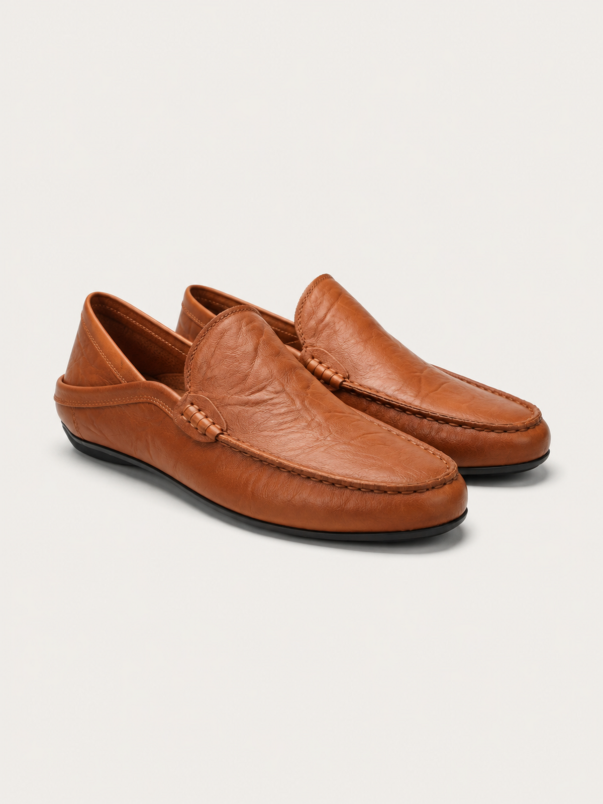 Florence | Mocassins en Cuir – Marron