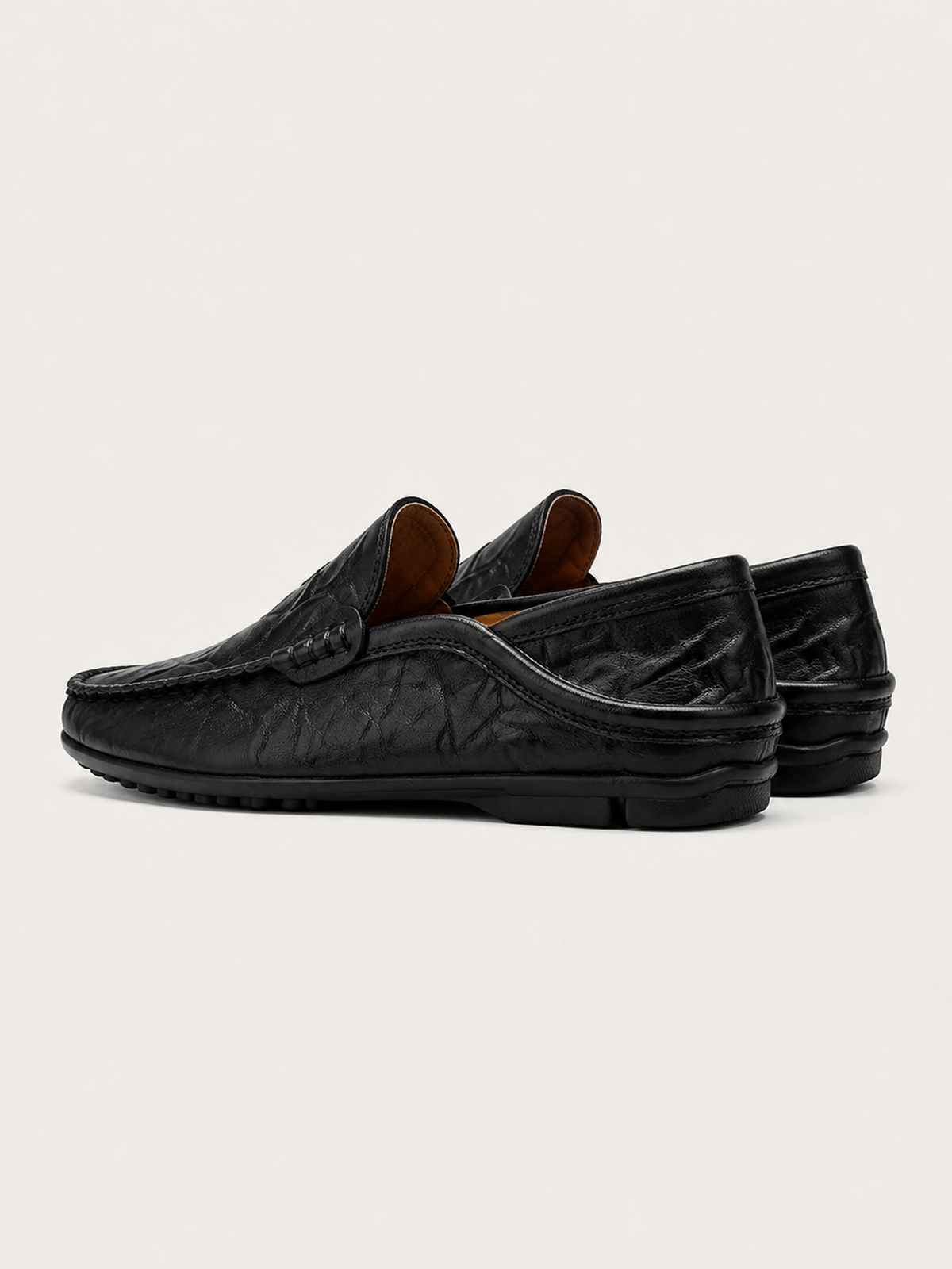 Florence | Mocassins en Cuir – Noir