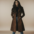 MANTEAU LONG EN SUÉDINE | TOP BEST-SELLER
