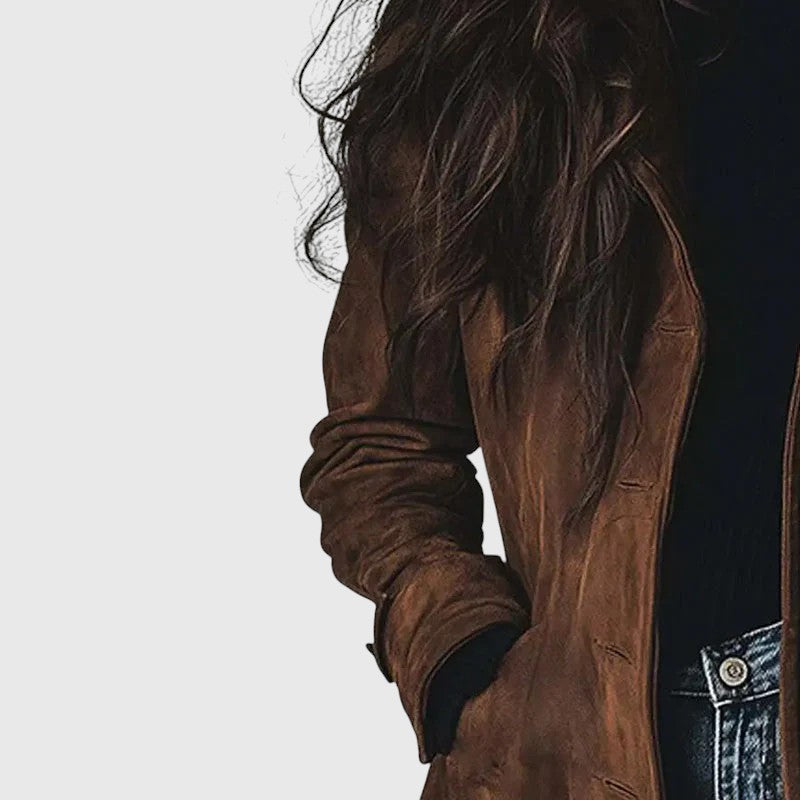 MANTEAU LONG EN SUÉDINE | TOP BEST-SELLER