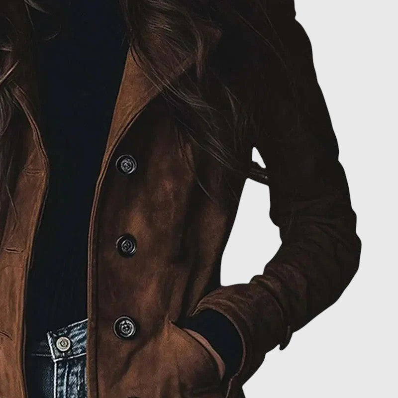 MANTEAU LONG EN SUÉDINE | TOP BEST-SELLER