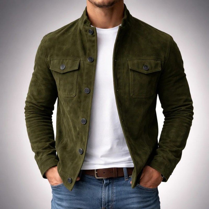 Tommaso | Blouson en daim premium