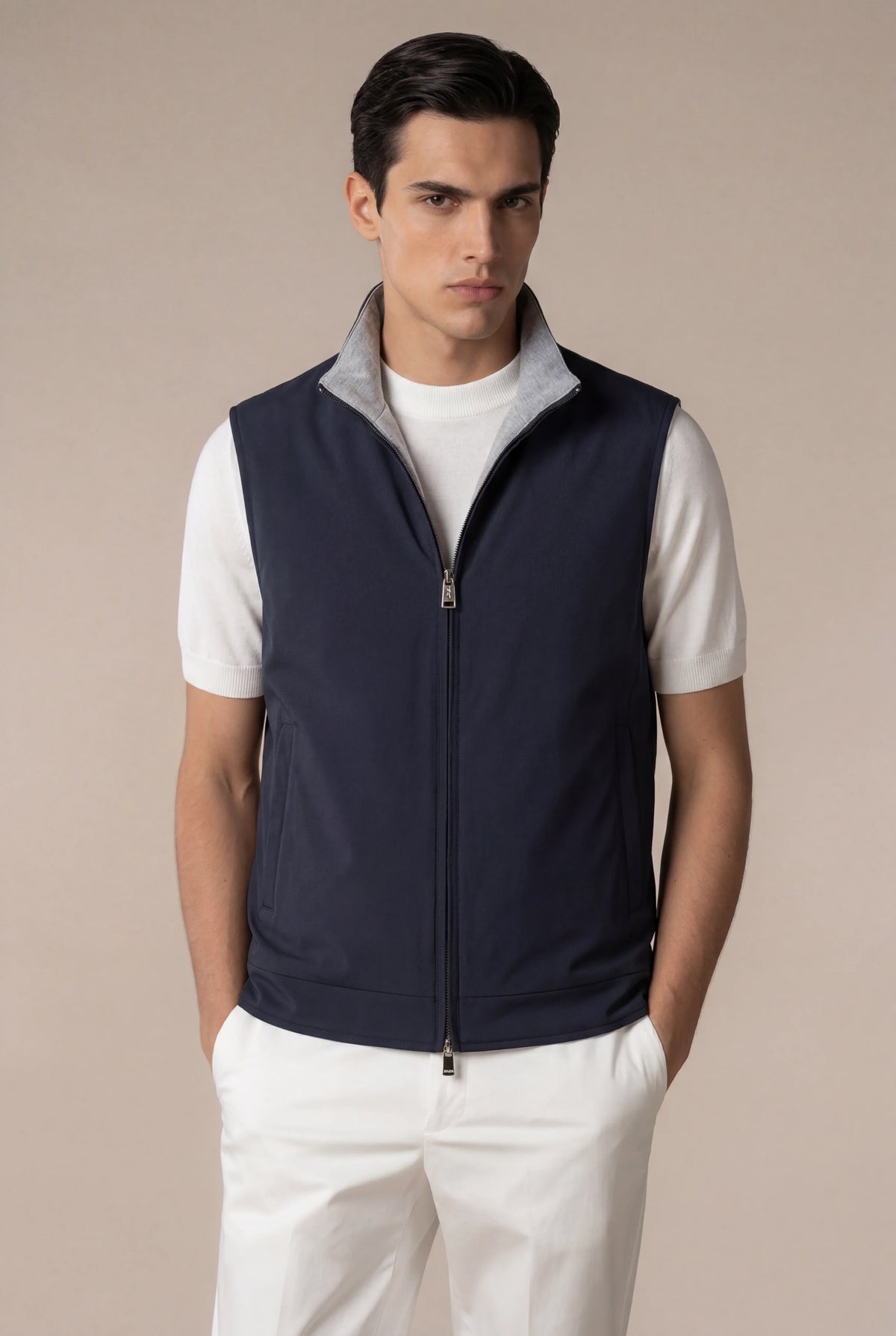 Gilet thermique bleu marine