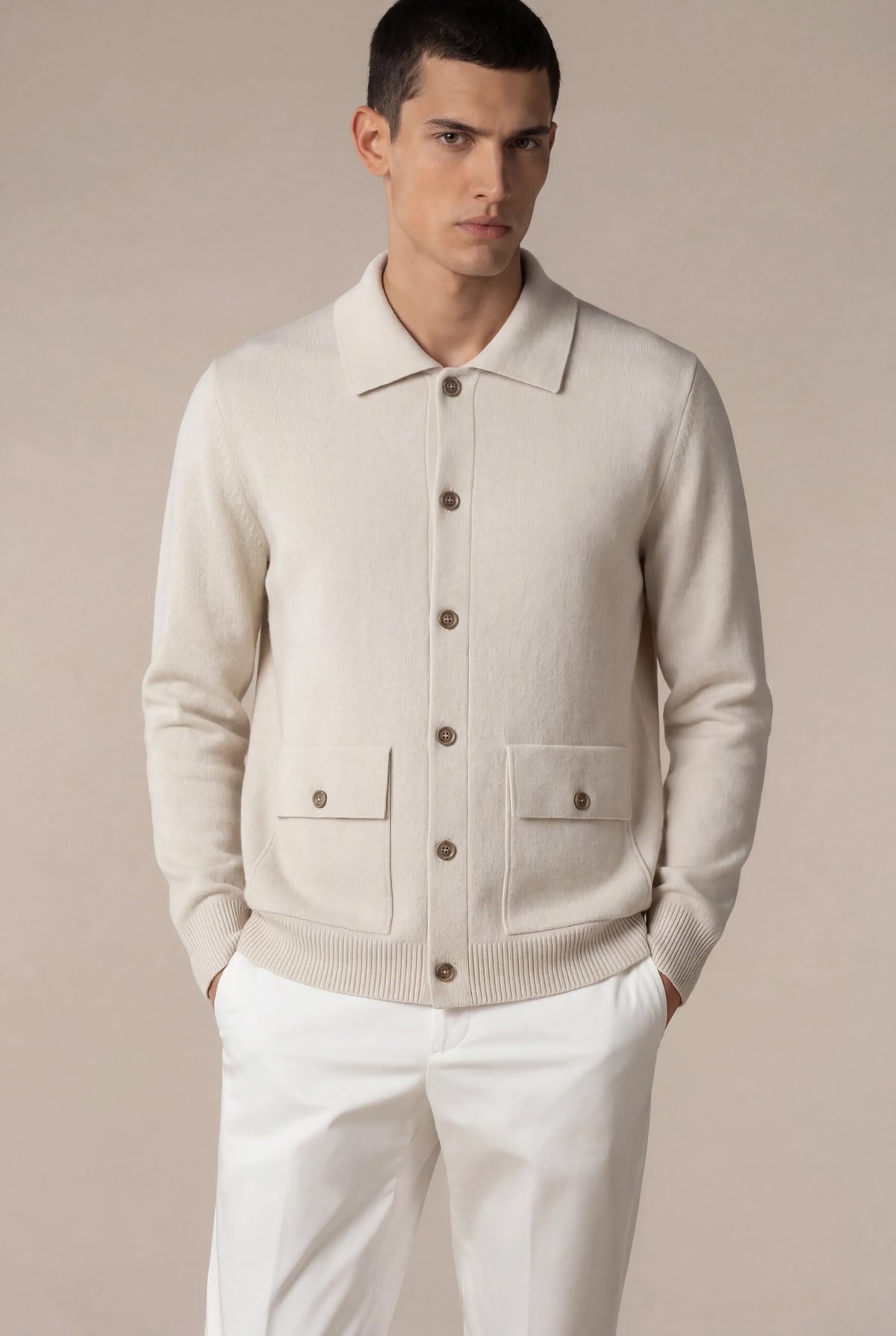Gilet en maille Miliano ivoire