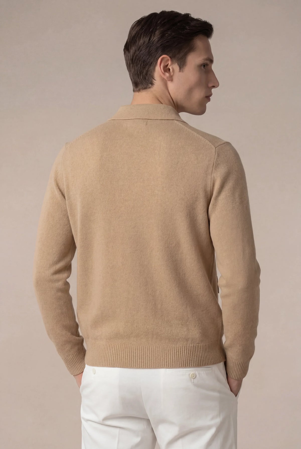 Gilet en maille Miliano camel