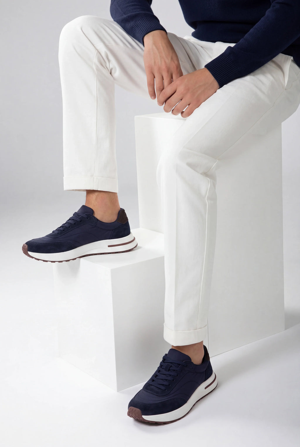 Sneaker bleu nuit