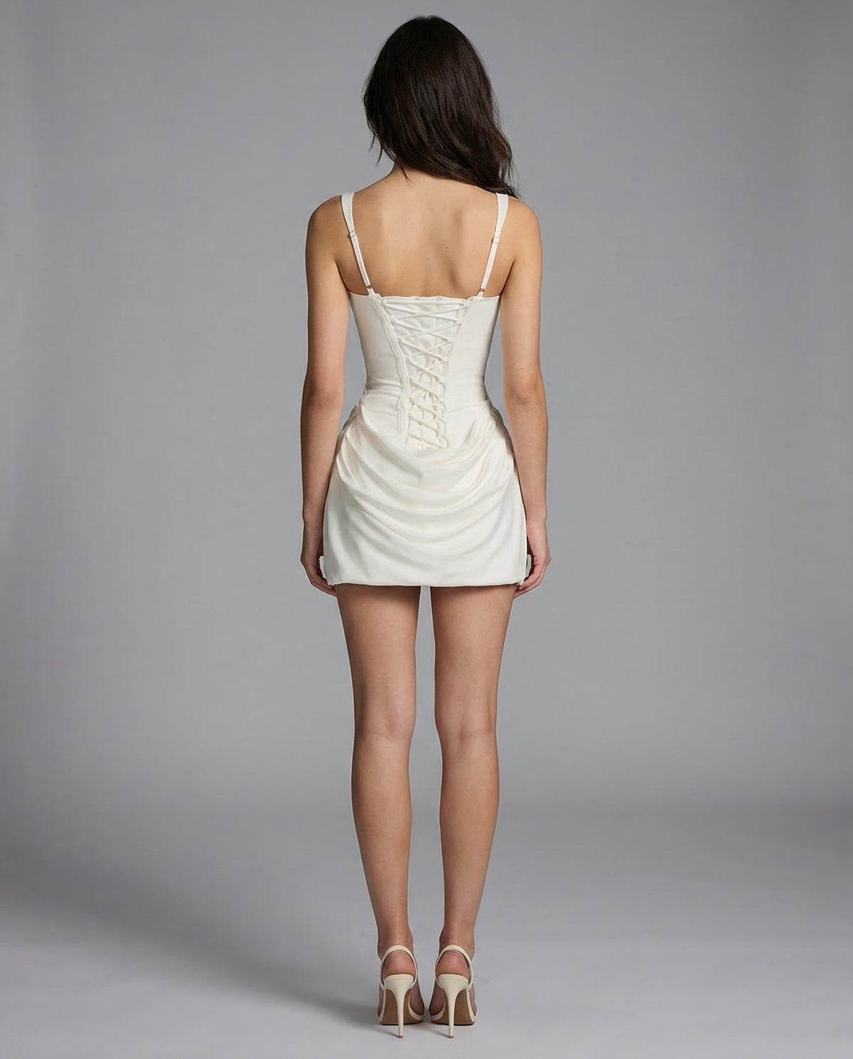 Robe mini drapée