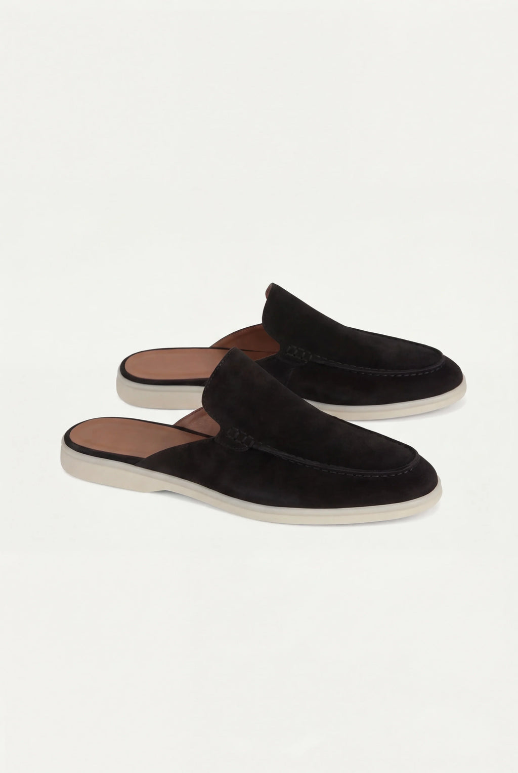 Mocassin bateau en daim noir