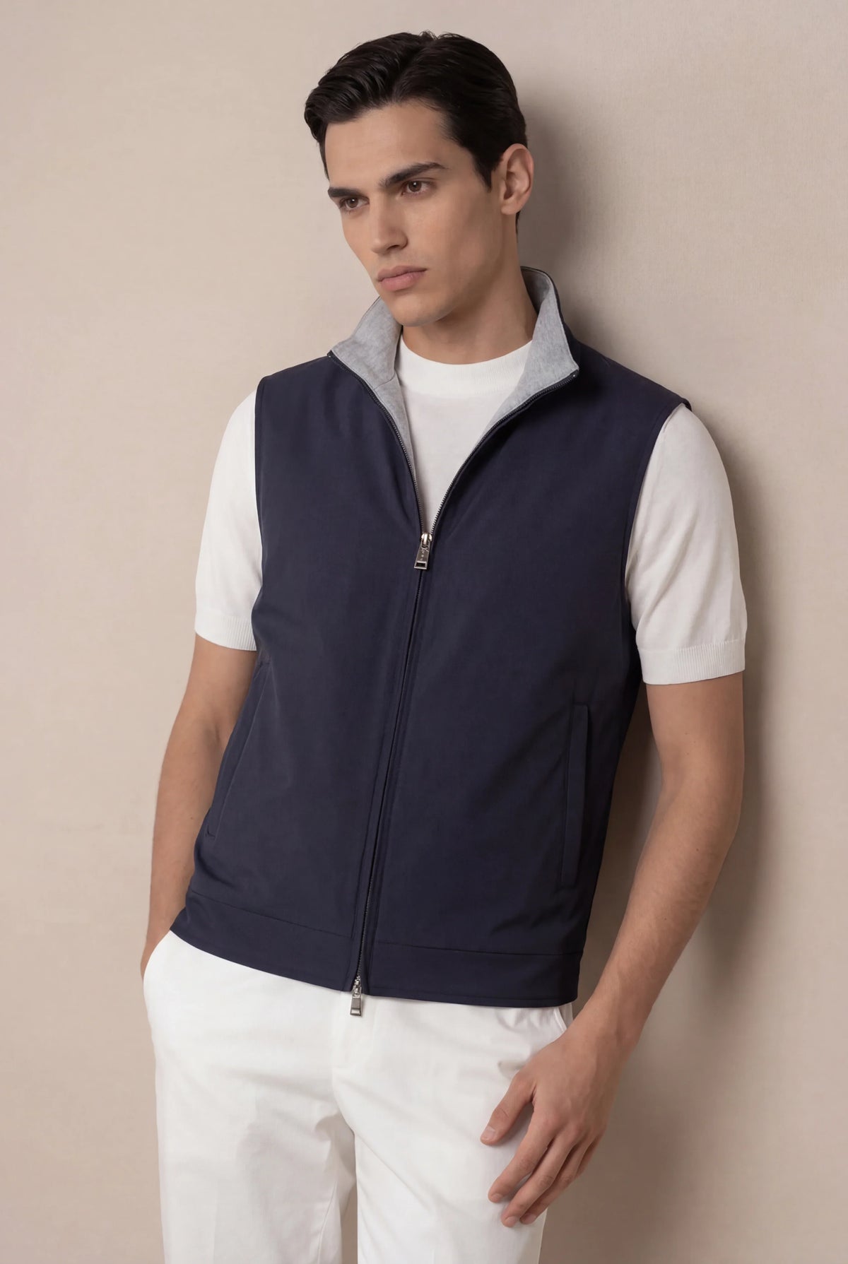 Gilet thermique bleu marine