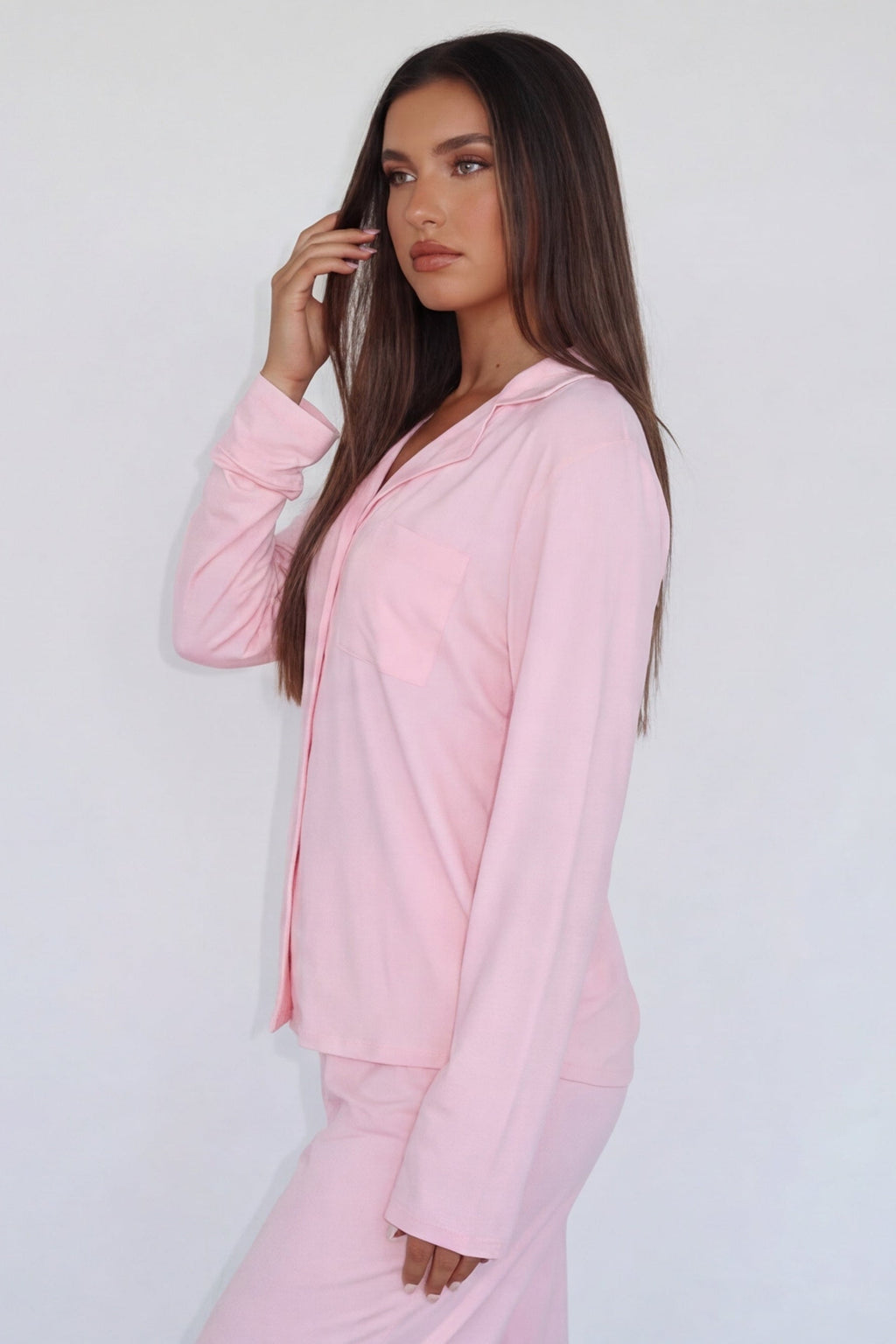 Ensemble de pyjama rose poudré