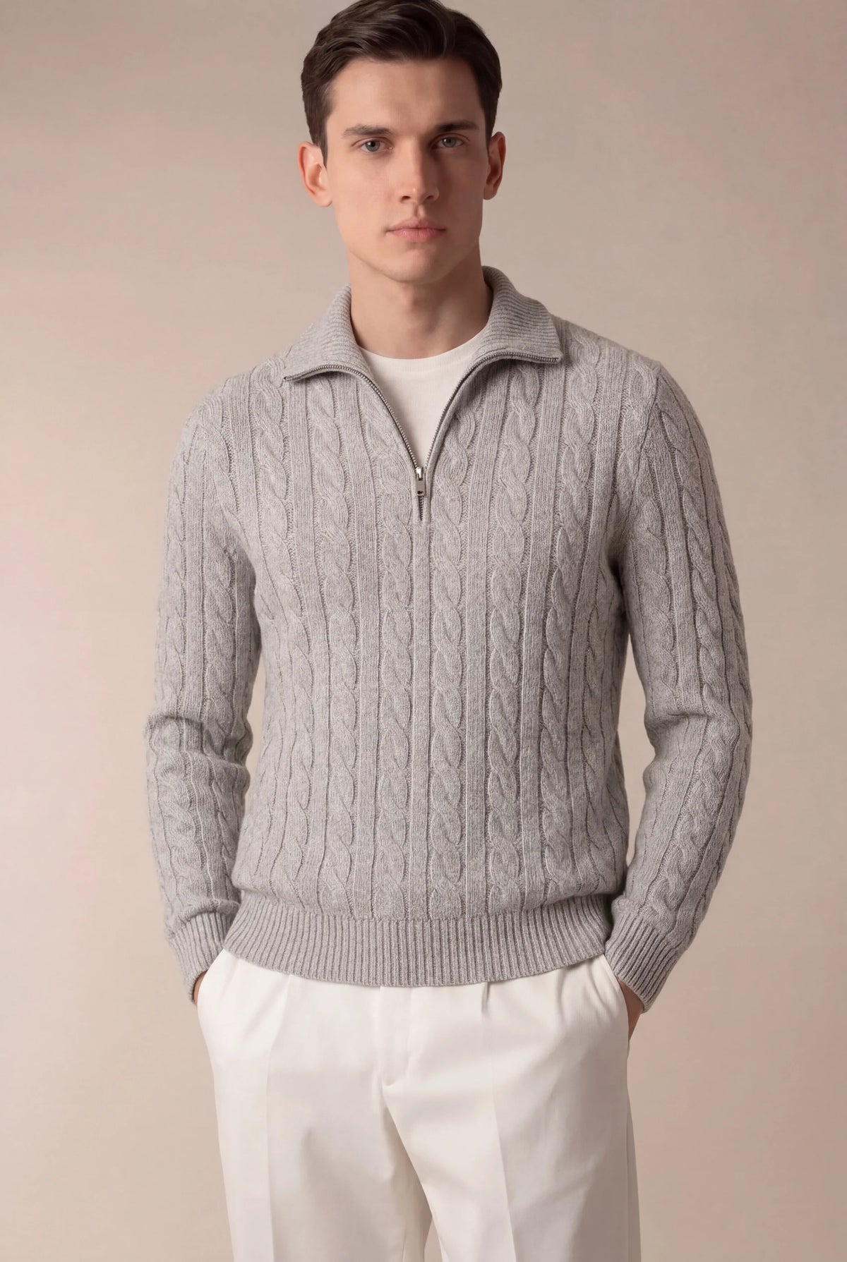 Sero Zip Knit Grey