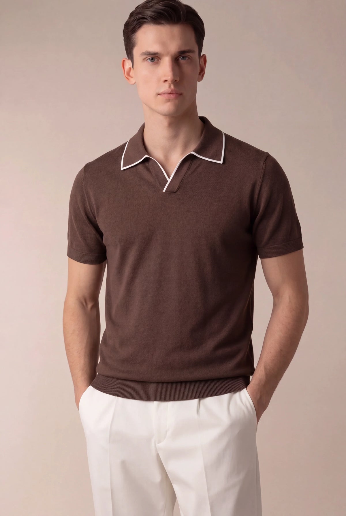 Polo Brown Buttonless
