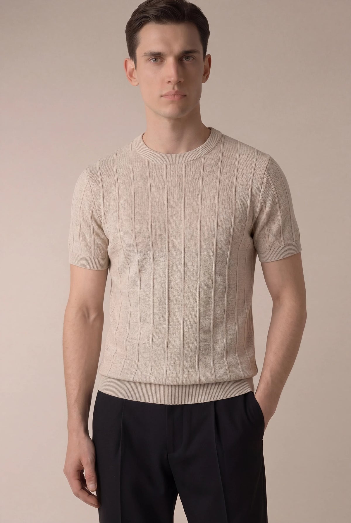 T-shirt beige élégant