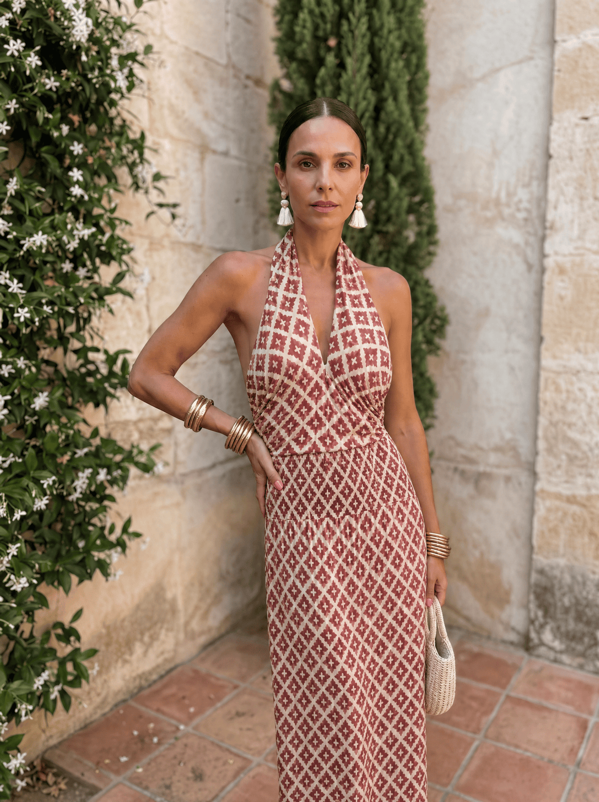 Robe élégante à épaules dénudées