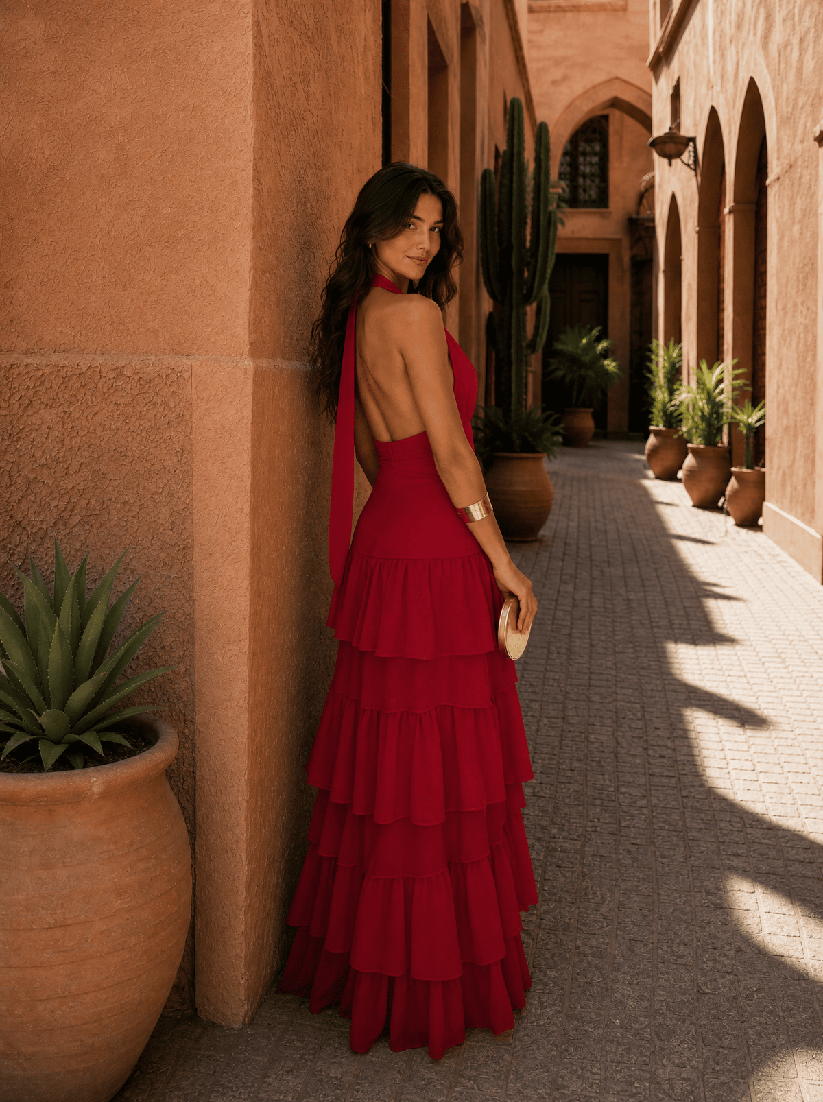 Robe Manila rouge