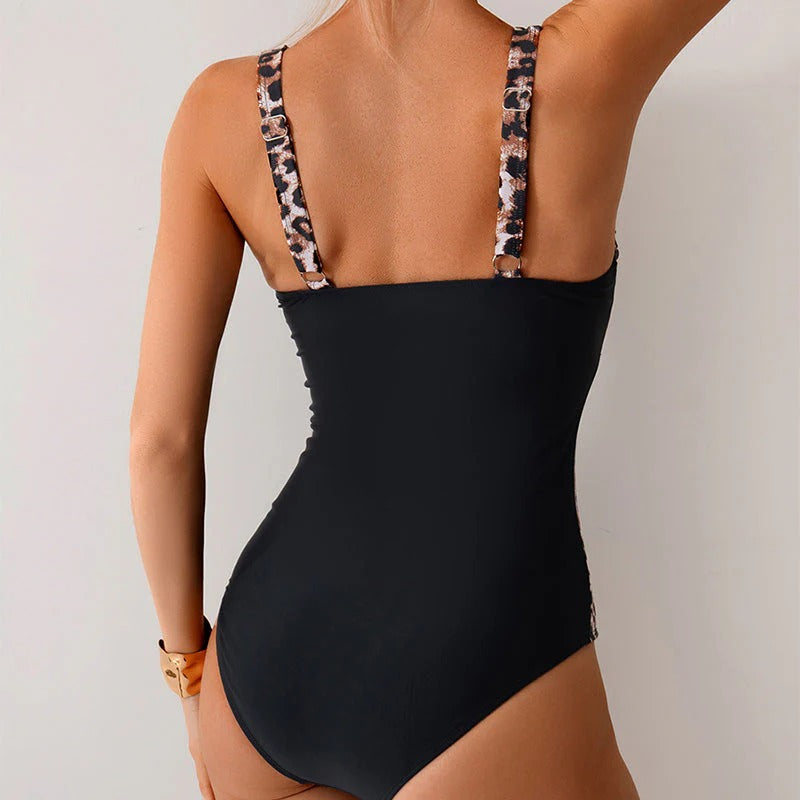 Maillot de bain gainant à décolleté cœur