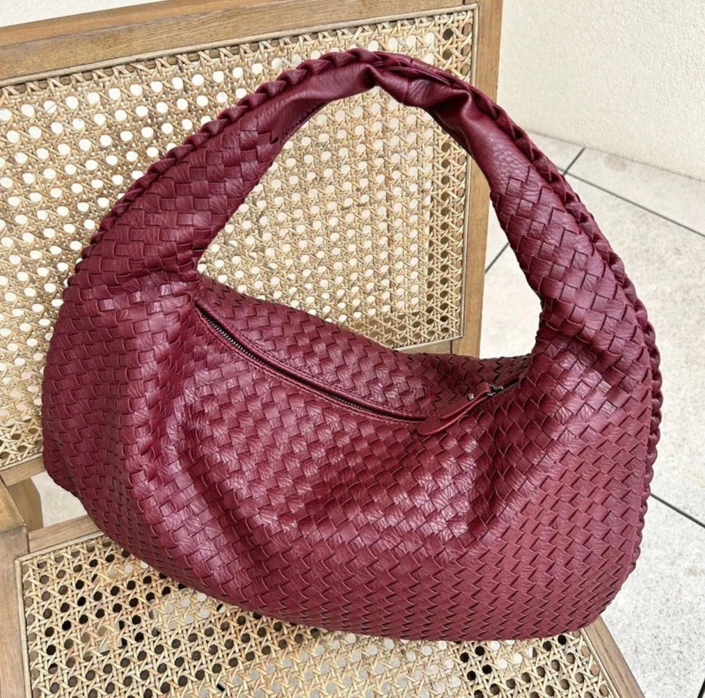 Sac hobo tressé élégant