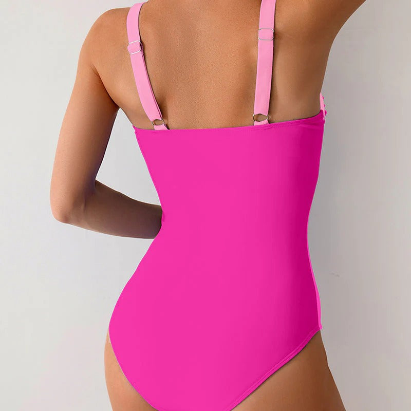 Maillot de bain gainant à décolleté cœur