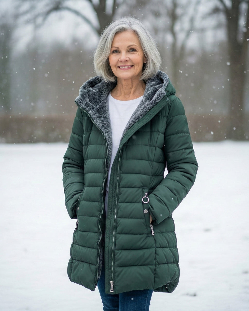 Manteau matelassé doublé polaire