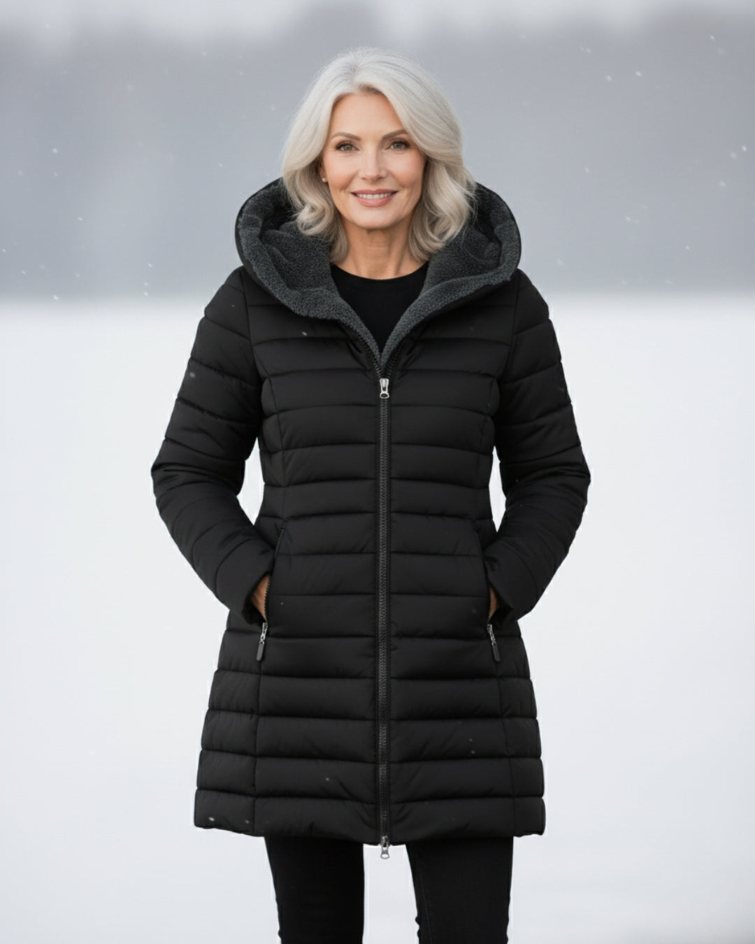 Manteau matelassé doublé polaire