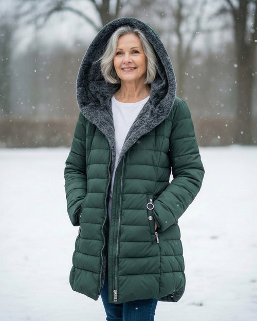 Manteau matelassé doublé polaire