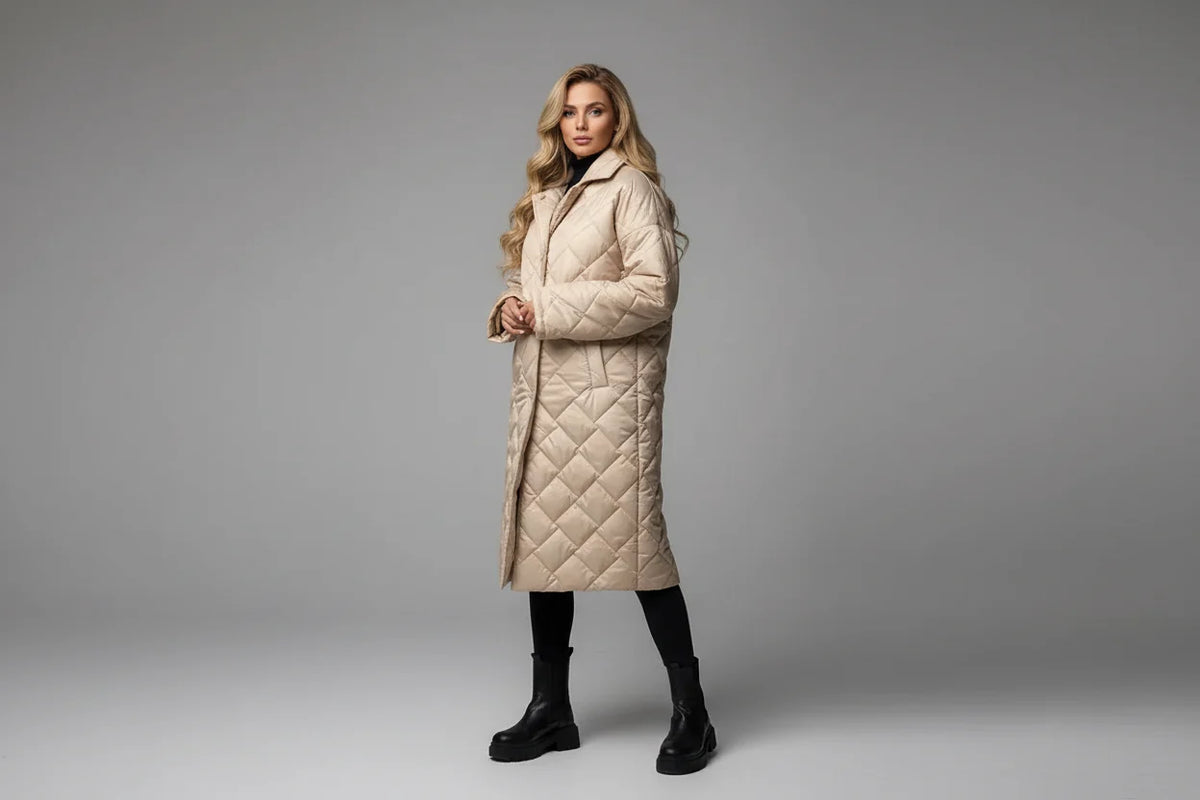 MANTEAU MATELASSÉ PREMIUM DOUBLURE IMPRIMÉ LÉOPARD