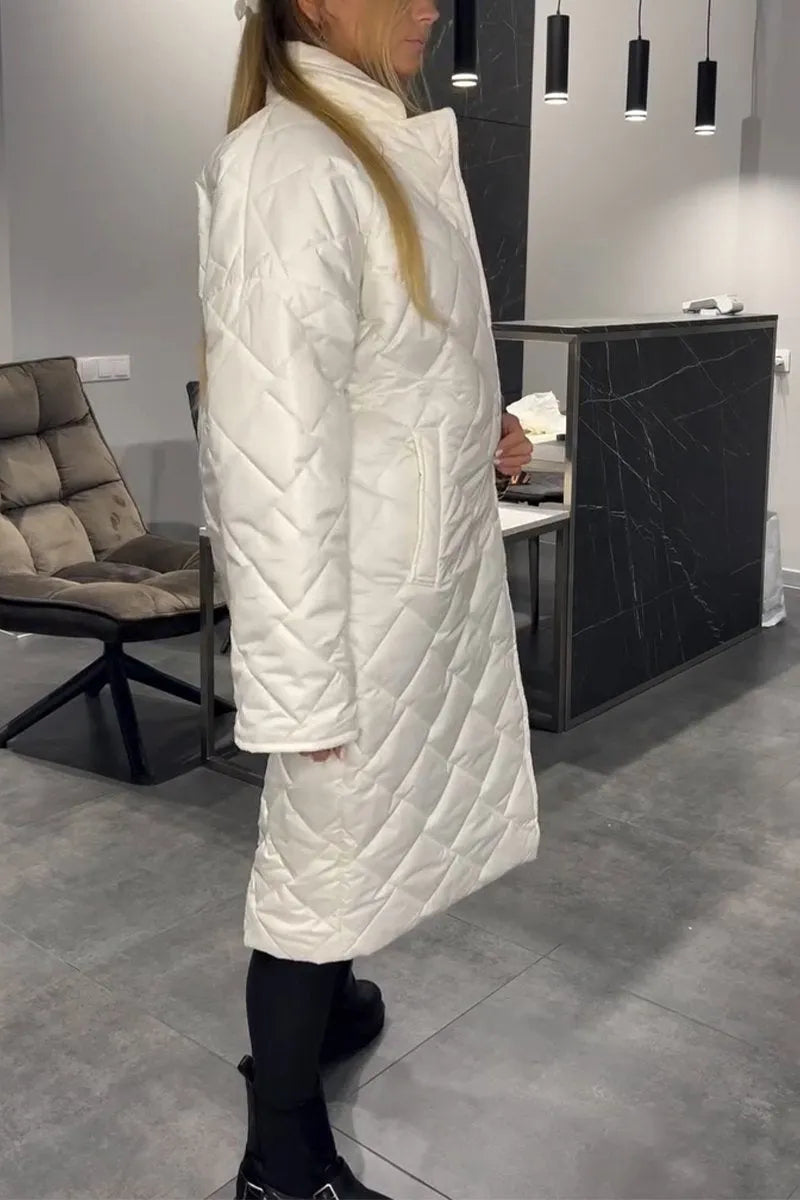 MANTEAU MATELASSÉ PREMIUM DOUBLURE IMPRIMÉ LÉOPARD