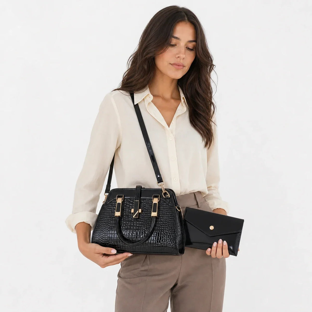Ensemble sac et portefeuille en cuir - Vian