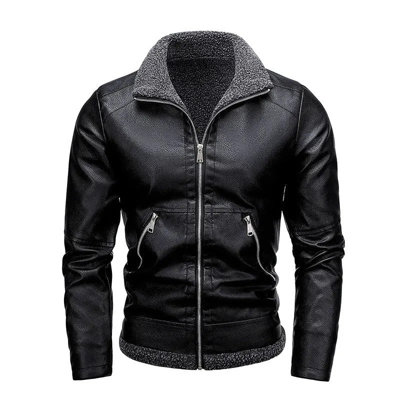 Samuele | Veste en cuir à intérieur chaud