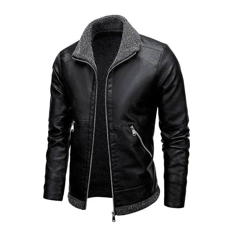 Samuele | Veste en cuir à intérieur chaud