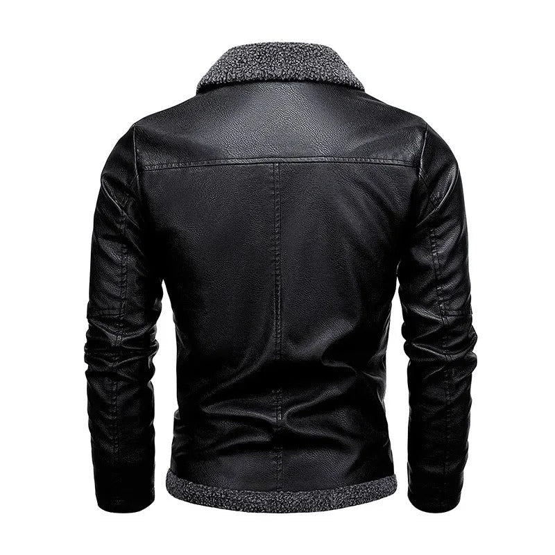 Samuele | Veste en cuir à intérieur chaud