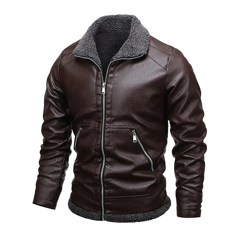 Samuele | Veste en cuir à intérieur chaud