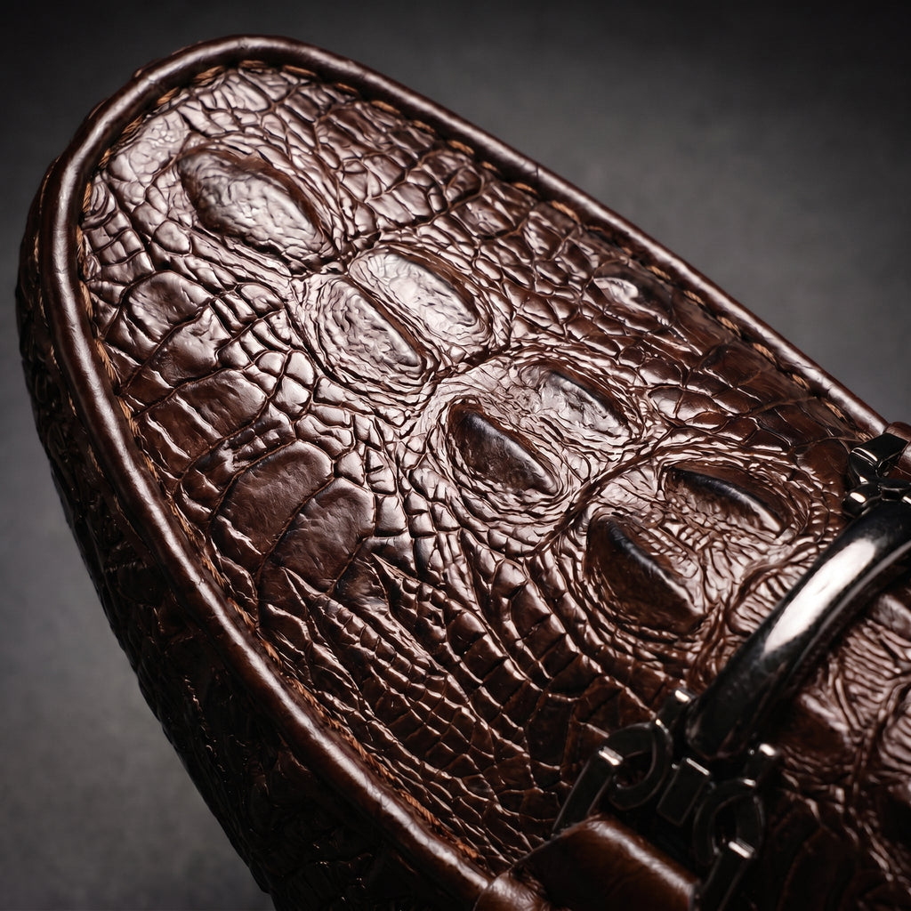 Mocassins Vareno Effet Crocodile