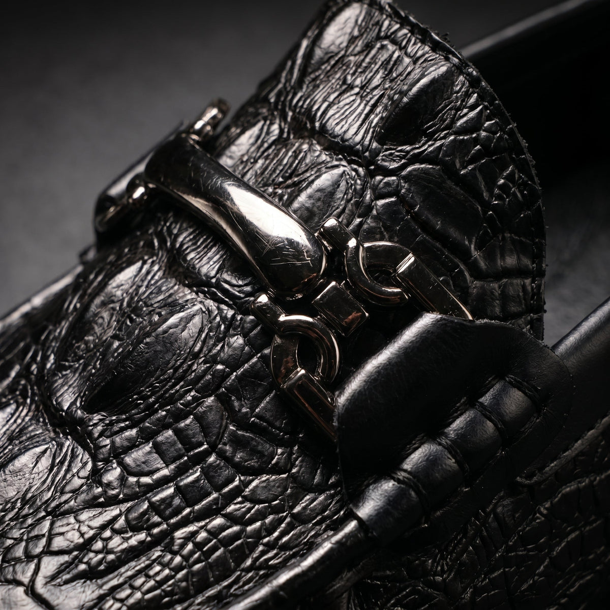Mocassins Vareno Effet Crocodile